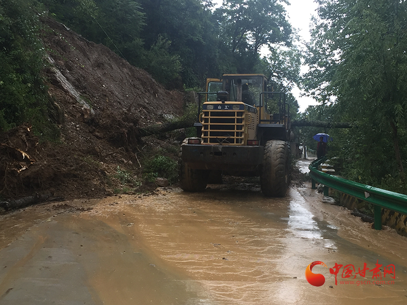 康縣長(zhǎng)壩鎮(zhèn)：鏟車、120合力“逆行”救援群眾  
