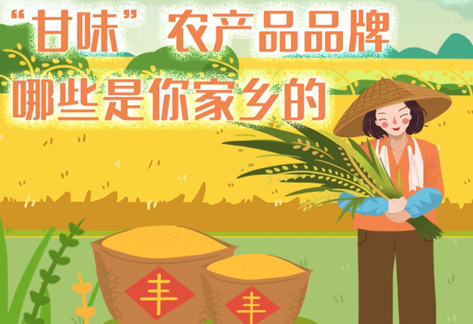 一圖帶你了解“甘味”農(nóng)產(chǎn)品品牌 ，哪些是你家鄉(xiāng)的？