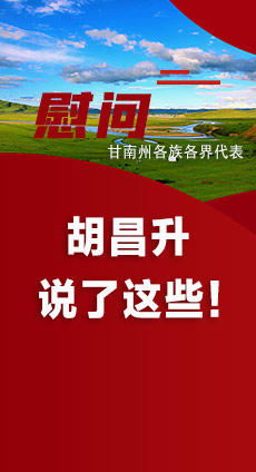  圖解|慰問甘南州各族各界代表 胡昌升說了這些！
