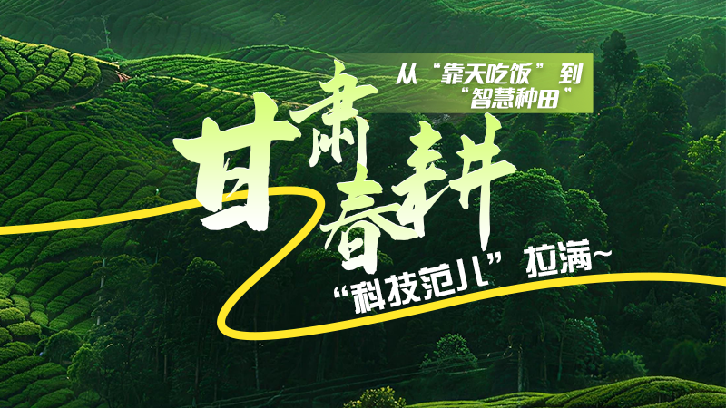 長圖|從“靠天吃飯”到“智慧種田”，甘肅春耕“科技范兒”拉滿